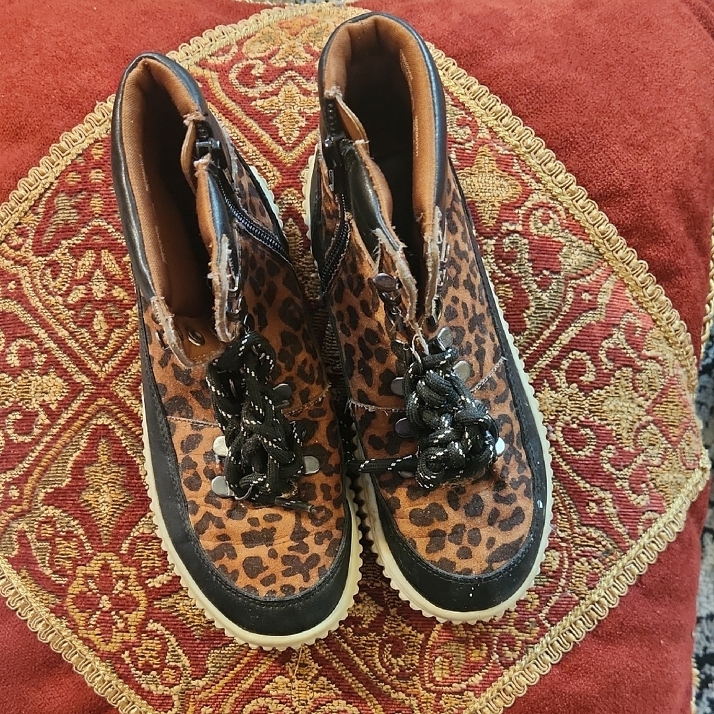Leopard Print Women's Boots